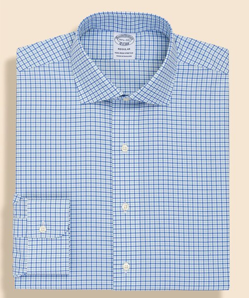 スーピマコットン　ストレッチロイヤルオックスフォード　タッターソール　ドレスシャツ　Regular Fit