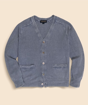 リネン Vネック カーディガン