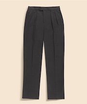 ポリエステル／ウール　プリーテッド　ウォッシャブル　トラウザーズ