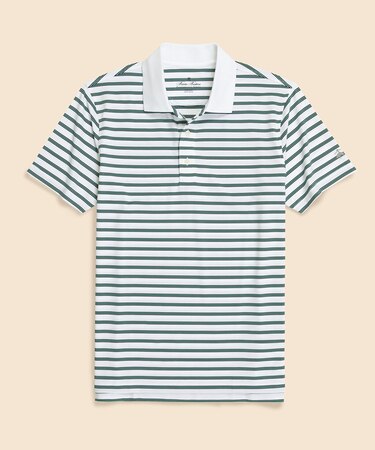 Performance Series　ポリエステルブレンド　ストレッチジャージー　BB#1ストライプ　ゴルフポロシャツ