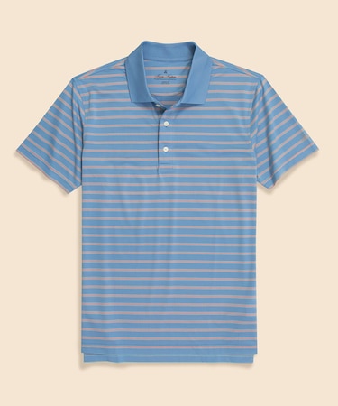 Performance Series　ポリエステルブレンド　ストレッチジャージー　BB#1ストライプ　ゴルフポロシャツ