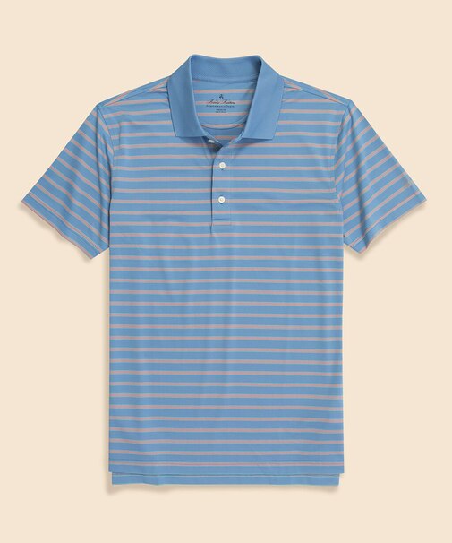Performance Series　ポリエステルブレンド　ストレッチジャージー　BB#1ストライプ　ゴルフポロシャツ