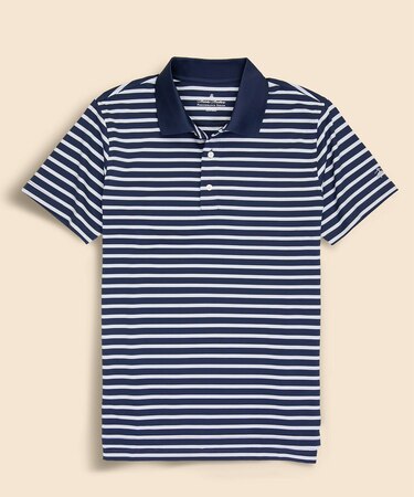 Performance Series　ポリエステルブレンド　ストレッチジャージー　BB#1ストライプ　ゴルフポロシャツ