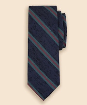 シルク　シャンタン　ストライプタイ