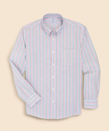 スーピマコットン　ストレッチブロードクロス　シーズナルパターン　カジュアルシャツ　Regular Fit