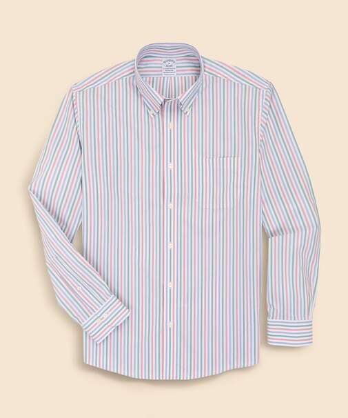 スーピマコットン　ストレッチブロードクロス　シーズナルパターン　カジュアルシャツ　Regular Fit