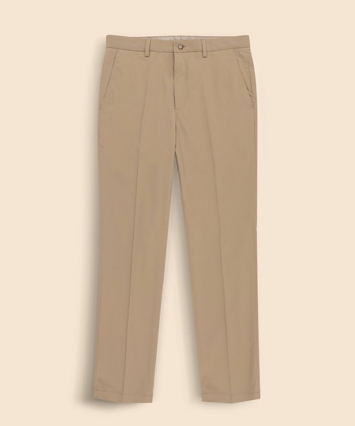 ポリエステル　ストレッチポプリン　プレーンフロント　チノパンツ　Slim