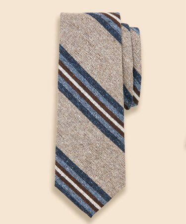 シルク　マルチストライプタイ