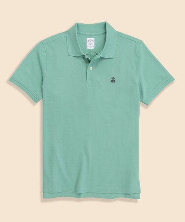 スーピマコットン　ストレッチピケ　GFロゴ　シーズナルカラー　ポロシャツ　Slim Fit