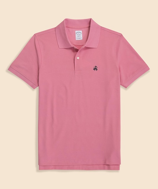 スーピマコットン　ストレッチピケ　GFロゴ　シーズナルカラー　ポロシャツ　Slim Fit