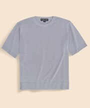 ◆オンラインストア限定◆ ペーパーヤーン　クルーネック　ショートスリーブセーター