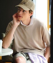 ◆オンラインストア限定◆ ペーパーヤーン　クルーネック　ショートスリーブセーター