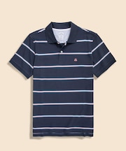 コットン ストレッチピケ GFロゴ マルチストライプ ポロシャツ Slim Fit