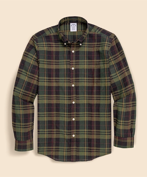 コットン マドラスチェック カジュアルシャツ Regular Fit