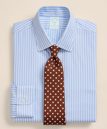 Brooks Brothers Explorer　スーピマコットンブレンド　シーズナルパターン　ドレスシャツ　Slim Fit