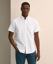 コットン　オックスフォード　ショートスリーブ　フライデーシャツ