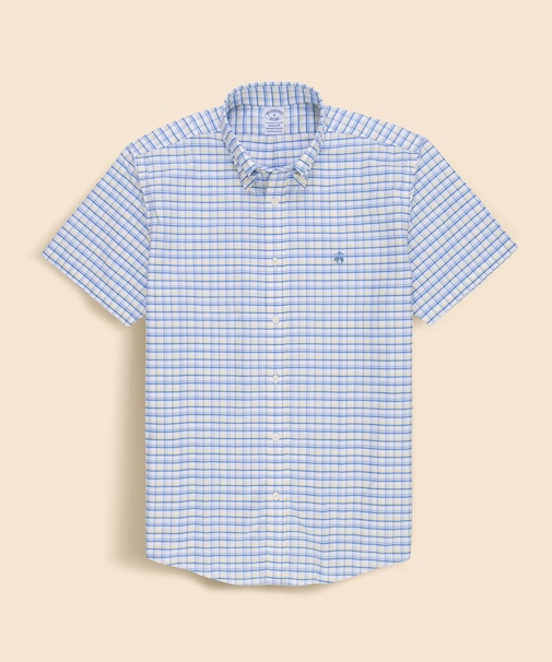 ストレッチオックスフォード　GFロゴ　シーズナルパターン　ショートスリーブカジュアルシャツ　Regular Fit