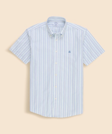 ストレッチオックスフォード　GFロゴ　シーズナルパターン　ショートスリーブカジュアルシャツ　Regular Fit