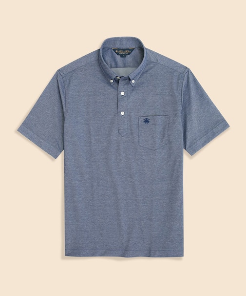 コットン/ポリエステルピケ　GFロゴ　ポケット　ポロシャツ