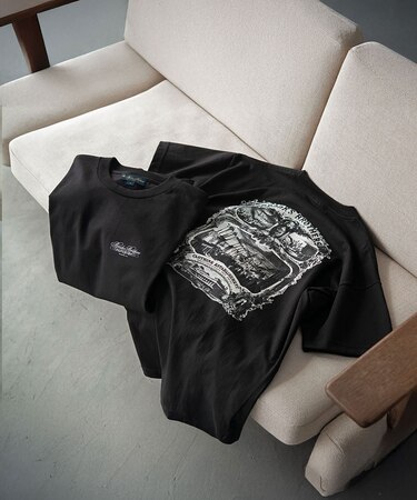 コットン　アーカイブプリント　Tシャツ　Made in USA