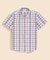 コットン　マドラスチェック　ショートスリーブ　カジュアルシャツ　Regular Fit