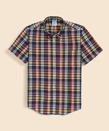 コットン マドラスチェック ショートスリーブ カジュアルシャツ Regular Fit