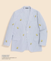 Brooks Brothers × PEANUTS　シアサッカー　ウッドストックエンブロイダリー　段返り３釦ジャケット　Traditional