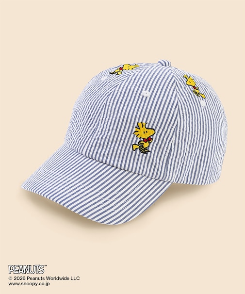 Brooks Brothers × PEANUTS　シアサッカー　ウッドストックエンブロイダリー　ベースボールキャップ