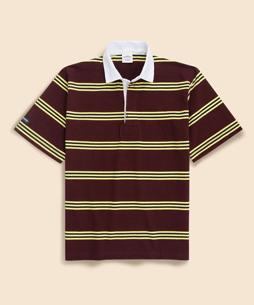 Brooks Brothers × BARBARIAN コットン ライトウェイト ラグビーシャツ