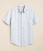 アイリッシュリネン　シーズナルパターン　ショートスリーブ　スポーツシャツ　Regular Fit