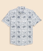 Brooks Brothers×Reyn Spooner コットン/ポリエステル プルオーバー アロハシャツ