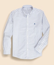 ノンアイロン　ストレッチオックスフォード　GFロゴ　ストライプ　カジュアルシャツ　Regular Fit
