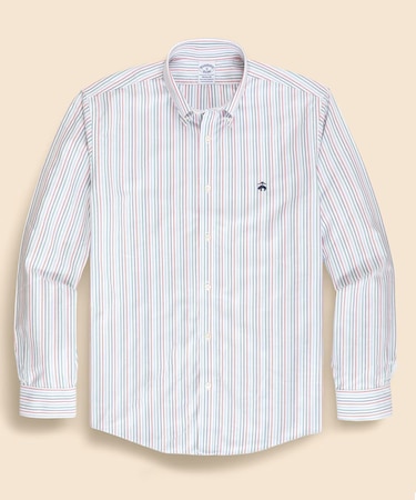 ストレッチオックスフォード GFロゴ ストライプ カジュアルシャツ Regular Fit