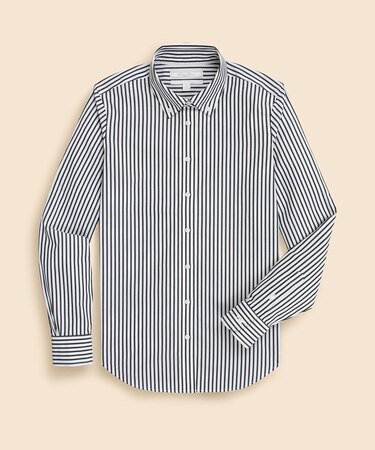 スーピマコットンストレッチ　ベンガルストライプ　ボタンダウンシャツ　Classic Fit