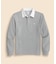コットンジャージー　GFロゴ　ソリッド　ラグビーシャツ