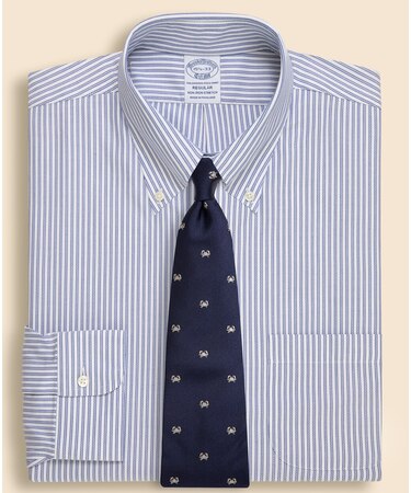 ストレッチロイヤルオックスフォード　ストライプ　ドレスシャツ　Regular Fit