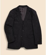 ウール　ニット　ヘリンボーン　シングル２釦ジャケット　Classic
