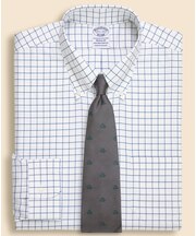 ストレッチヘリンボーン　　チェック　ドレスシャツ　Regular Fit