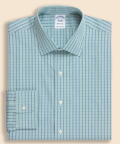 スーピマコットン　シーズナルパターン　フレンチプラケット　ドレスシャツ　Regular Fit