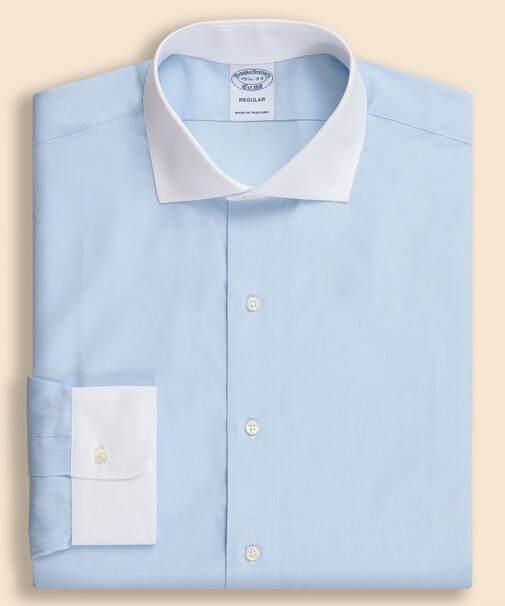 スーピマコットン クレリック フレンチプラケット ドレスシャツ Regular Fit