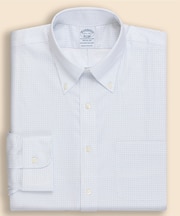 Brooks Brothers Explorer ノンアイロン マイクロプリント ドレスシャツ Regular Fit