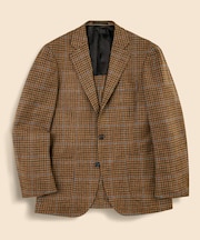 ウール　ガンクラブチェック　シングル2釦アンコンジャケット　Classic　Made by RING JACKET