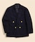 サクソンメリノウール　ホップサック　ダブル4釦ブレザー　Made by RING JACKET