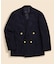 サクソンメリノウール　ホップサック　ダブル4釦ブレザー　Made by RING JACKET