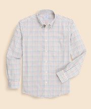 ノンアイロン　ストレッチコットンツイル　チェック　カジュアルシャツ　Regular Fit