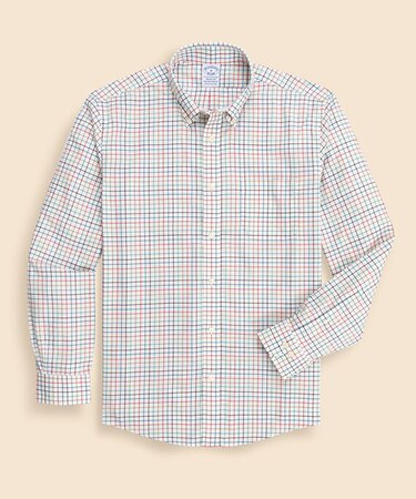 ノンアイロン ストレッチコットンツイル チェック カジュアルシャツ Regular Fit