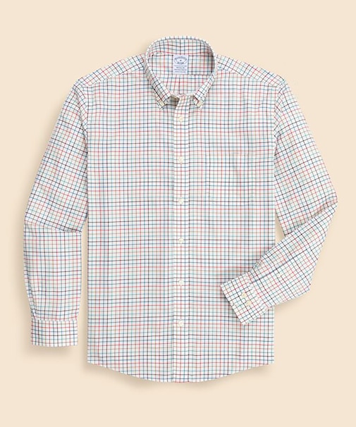 ノンアイロン ストレッチコットンツイル チェック カジュアルシャツ Regular Fit