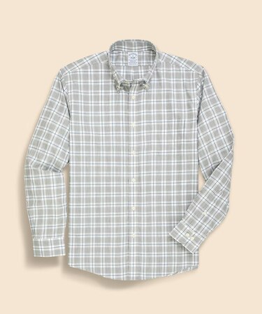 ノンアイロン ストレッチコットンツイル チェック カジュアルシャツ Regular Fit