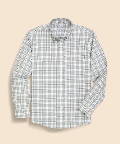 ノンアイロン ストレッチコットンツイル チェック カジュアルシャツ Regular Fit