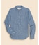 コットン　GFロゴ　シャンブレーシャツ　Classic Fit